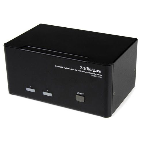 2 Port Triple Monitor DVI USB KVM Switch - Achat / Vente sur grosbill.com - 0