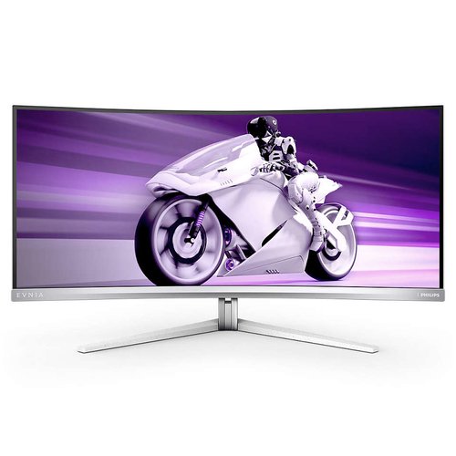 Philips Evnia 34M2C8600 Moniteur de Jeu incurve WQHD 34 Pouces 175 Hz Ambiglow HDR400 FreeSync Premium Pro G Sync Comp  3440x1440 01 ms GtG HDMI DisplayPort USB C USB Hub Grey White
