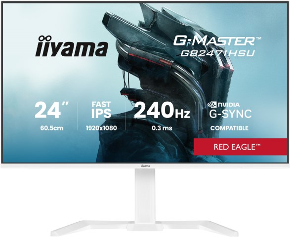 Iiyama 24 pouces  GB2471HSU-W1 - Ecran PC Iiyama - grosbill.com - 1