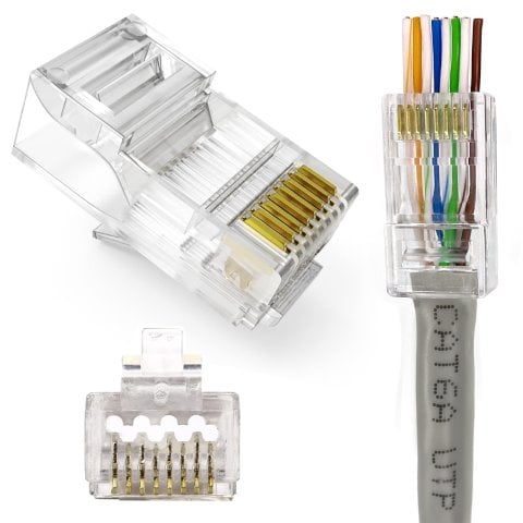 Lot de 50 connecteurs de fils RJ45# - Connectique réseau - 0