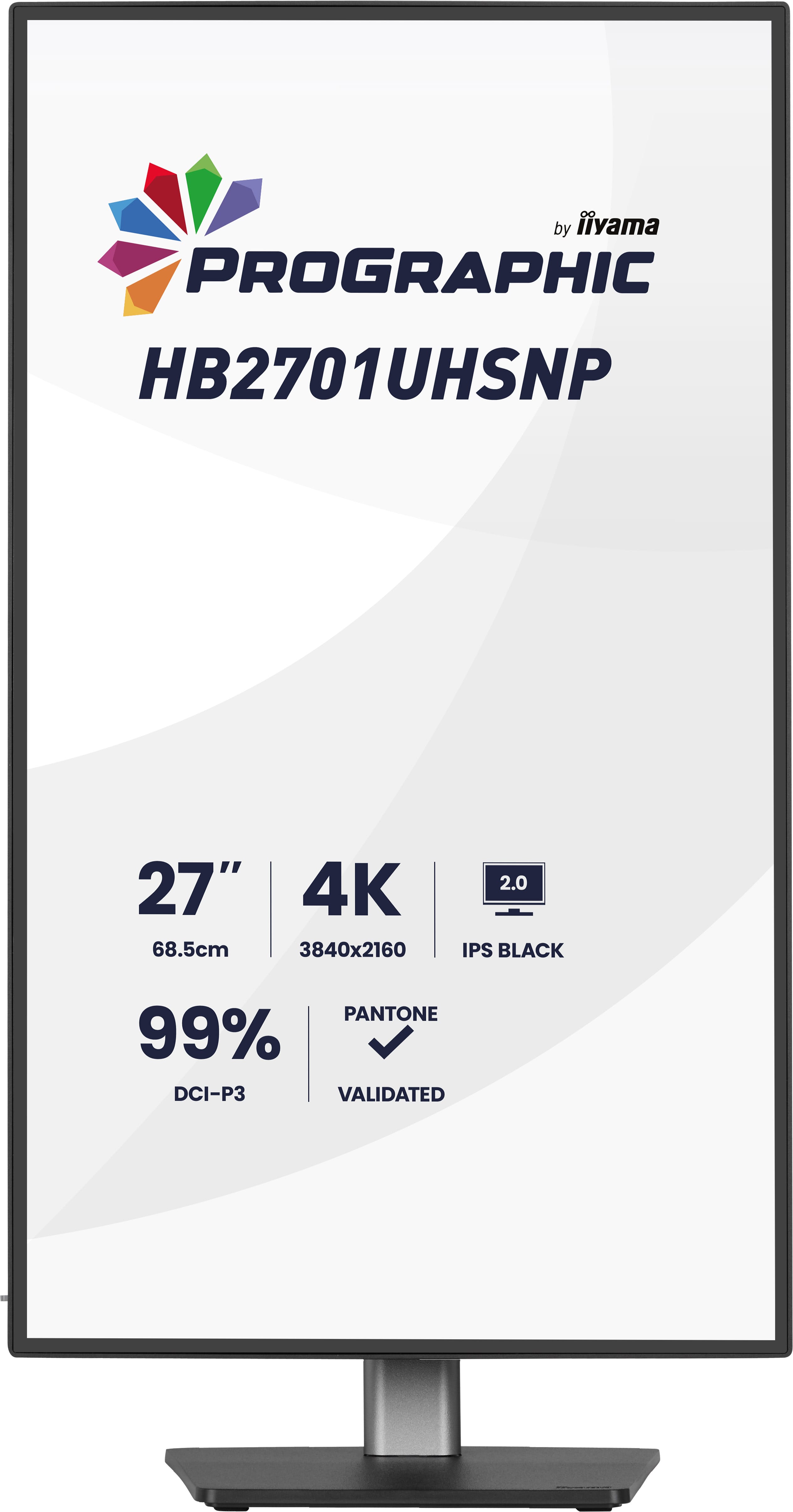 Iiyama 27 pouces  HB2701UHSNP-B1 - Ecran PC Iiyama - grosbill.com - 1
