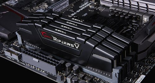G.Skill RipJaws V, DDR4-3200, CL16 - 128 GB Quad-Kit, schwarz - Achat / Vente sur grosbill.com - 1