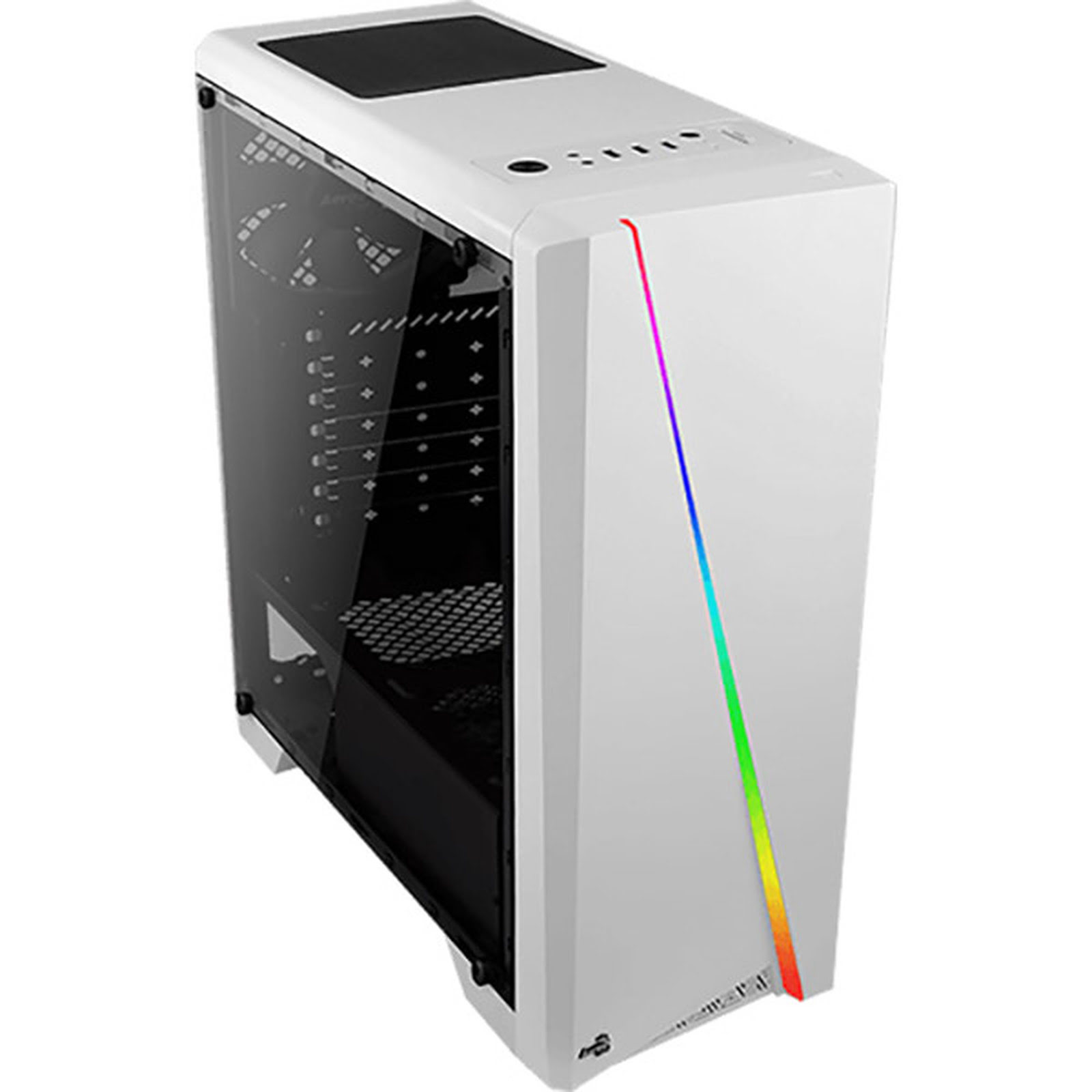 Aerocool Cylon RGB White Blanc - Boîtier PC Aerocool - grosbill.com - 4