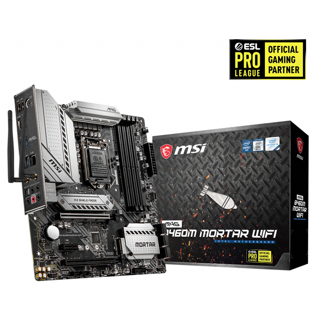 MSI MAG B460M MORTAR WIFI Micro-ATX  - Carte mère MSI - 0