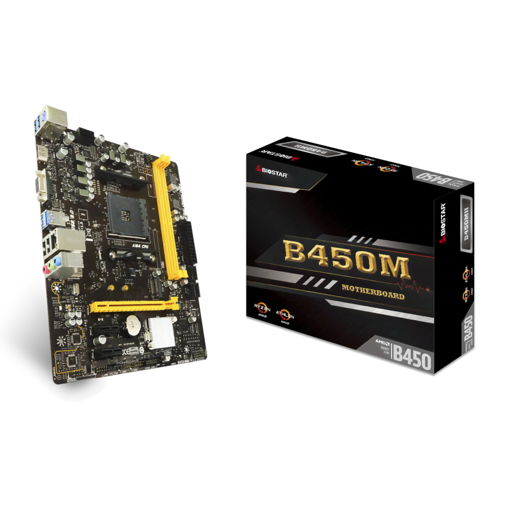 Biostar B450MH Micro-ATX  - Carte mère Biostar - grosbill.com - 0