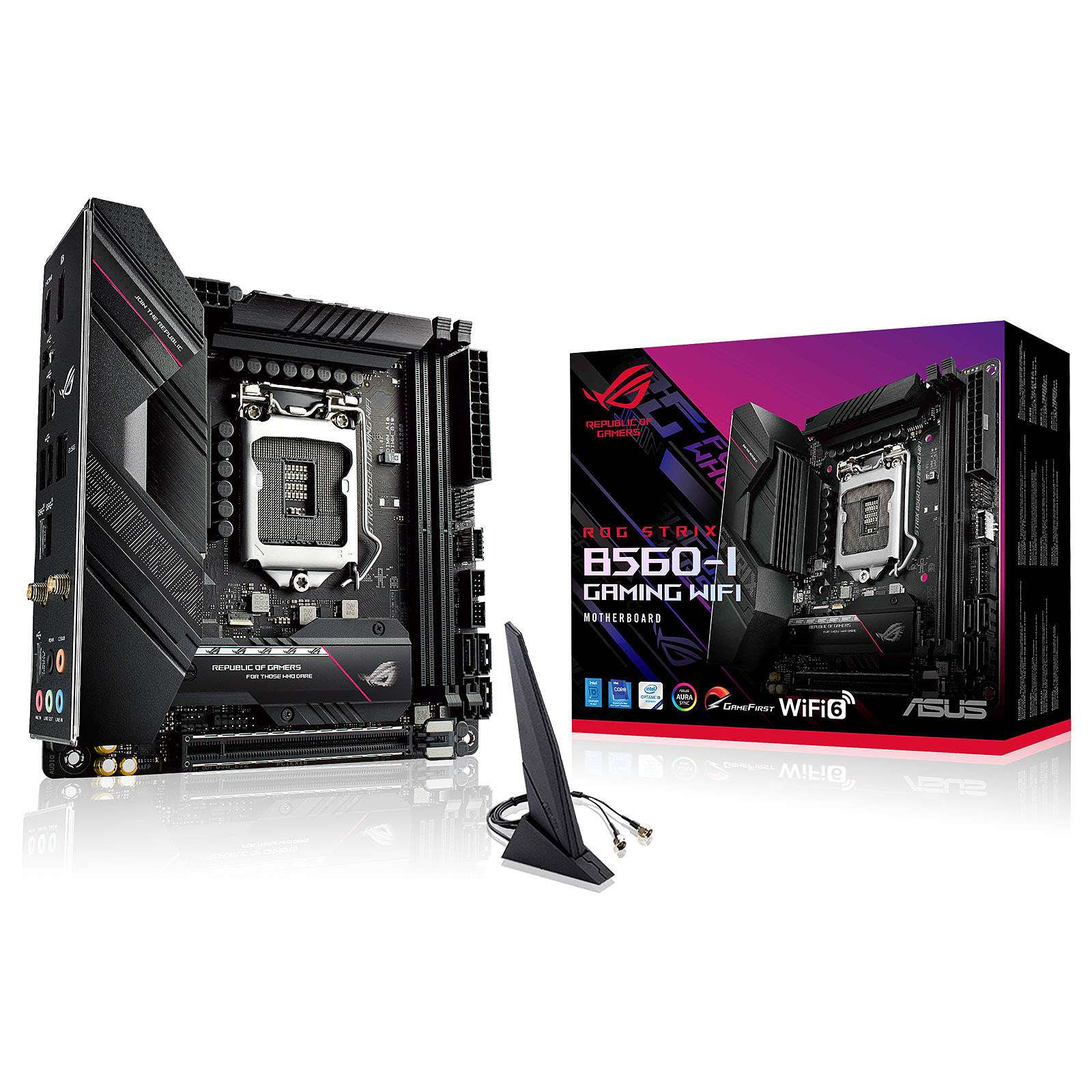 Asus ROG STRIX B560-I GAMING WIFI Mini-ITX  - Carte mère Asus - 0