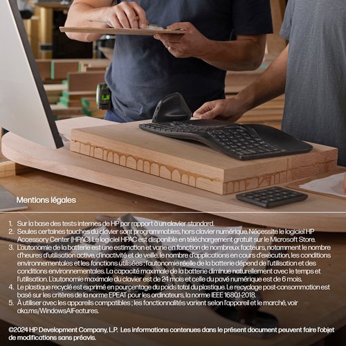 HP 965 BLK Ergonomic WL KBD FR - Achat / Vente sur grosbill.com - 9