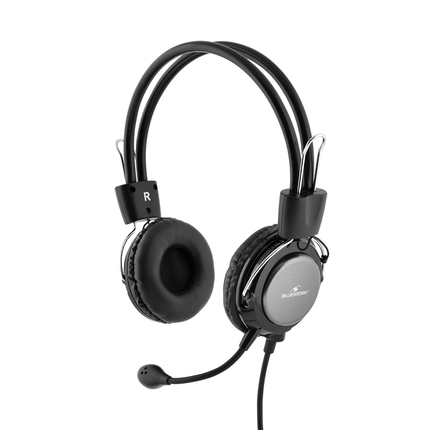 Bluestork MC-201 Stereo Gris - Micro-casque - grosbill.com - 0
