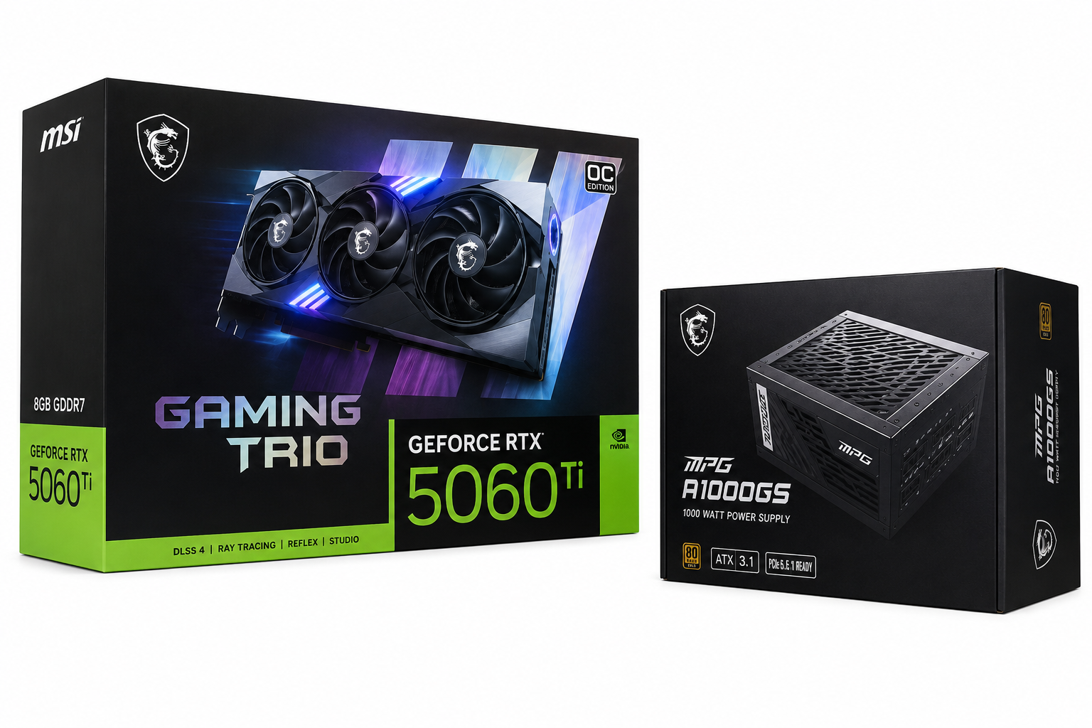  RTX 5060 Ti 8G GAMING TRIO OC+MPG A1000GS - grosbill.com - 0