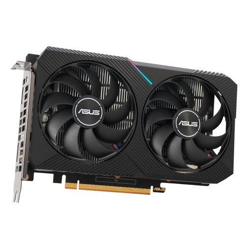 Asus ASUS DUAL-RX6400-4GB Dual AMD Radeon RX 6400 4Go GDDR6 PCIe 4.0 1xDP 1.4a 1xHDMI 2.1 - Carte graphique - 8