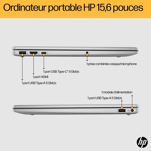 HP/15-fc0155nf/FHD/R5-7520U/8GB/512/W11H - Achat / Vente sur grosbill.com - 3
