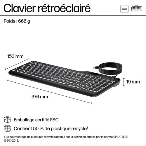 HP 400 BL WD KBD - Achat / Vente sur grosbill.com - 10