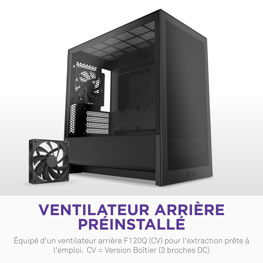 NZXT H3 Flow Noir Noir - Boîtier PC NZXT - grosbill.com - 10
