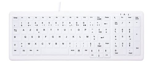 Wired Keyb compact washable USB white - Achat / Vente sur grosbill.com - 0
