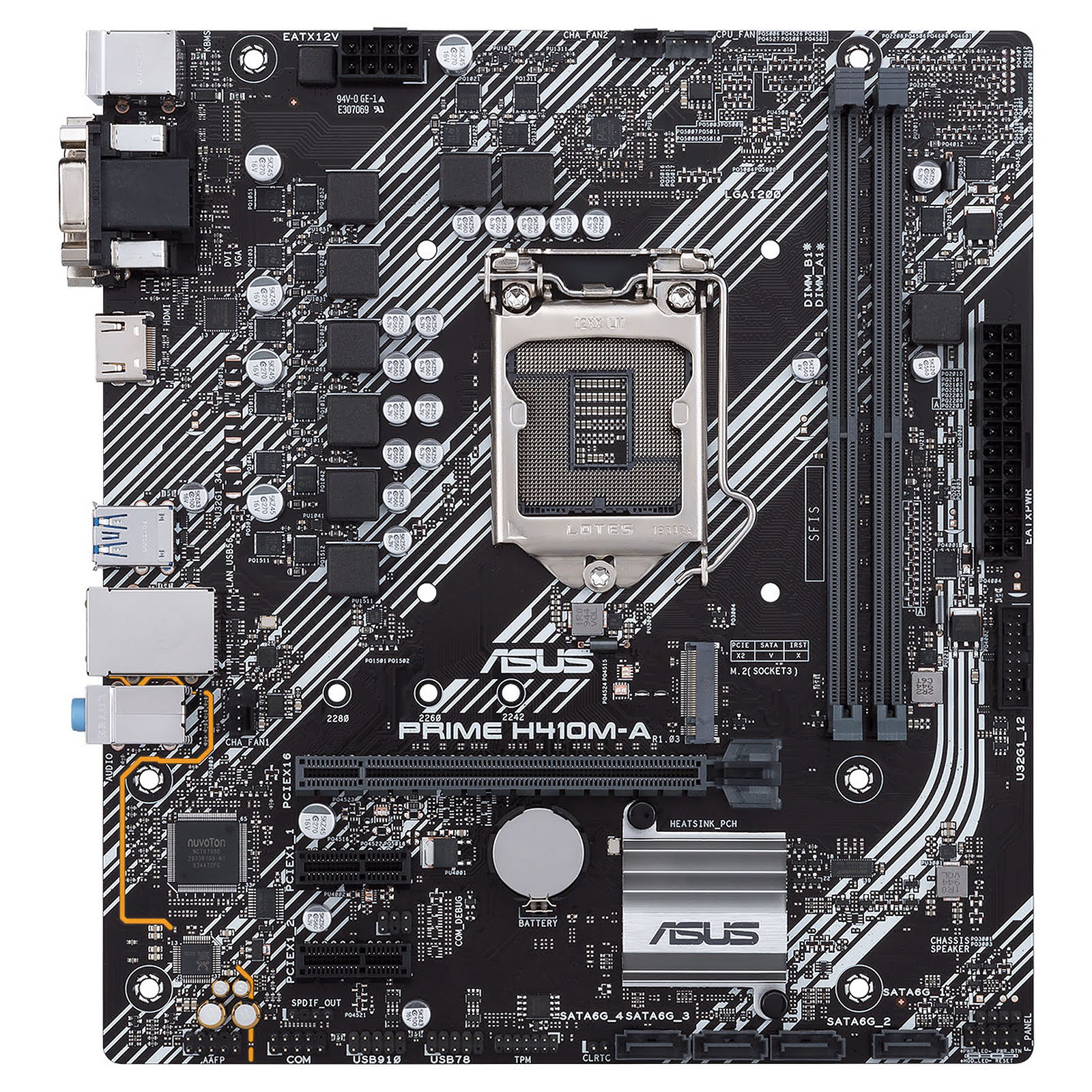 Asus PRIME H410M-A Micro-ATX  - Carte mère Asus - grosbill.com - 4