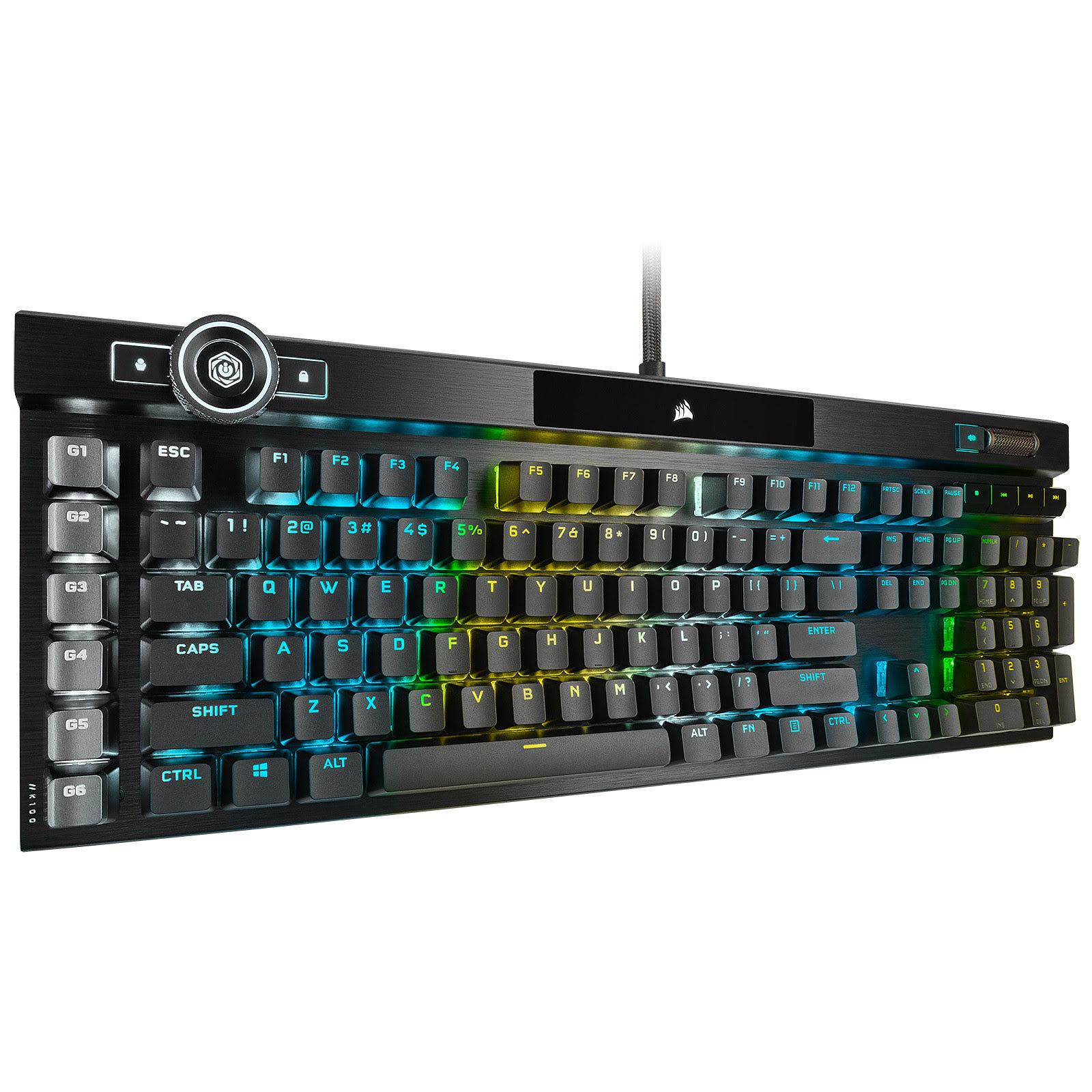 Corsair K100 RGB OPX Noir CH-912A01A-FR - Clavier PC Corsair - 1