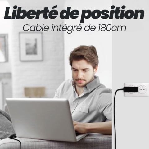 T'nB Chargeur universel USB-C - 45W - 1.8m - Noir (CHNBTC45W) - Achat / Vente Chargeur sur grosbill.com - 4