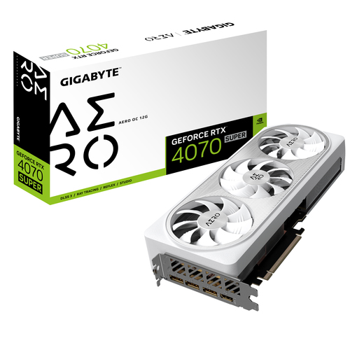 Gigabyte GeForce RTX 4070 SUPER AERO OC 12G-Seconde Vie-Etat Satisfaisant - Carte graphique - 0