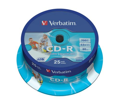 CD-R/700MB 52x SupAZO Spdl printabl 25pk - Achat / Vente sur grosbill.com - 1