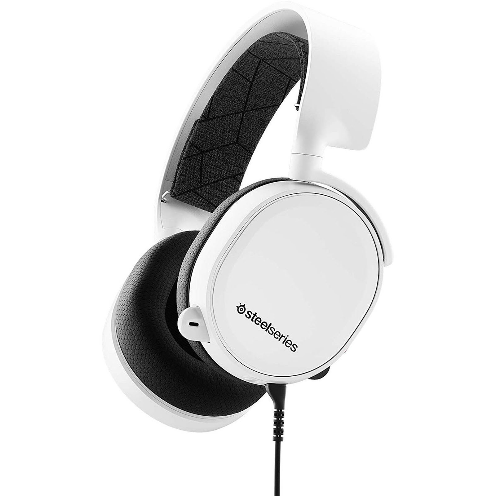 SteelSeries Arctis 3 Blanc Stereo Blanc - Micro-casque - 0
