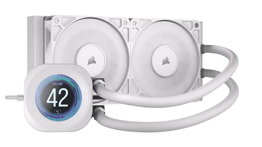 Corsair NAUTILUS 240 RS LCD - 240mm - Blanc - Watercooling - 0
