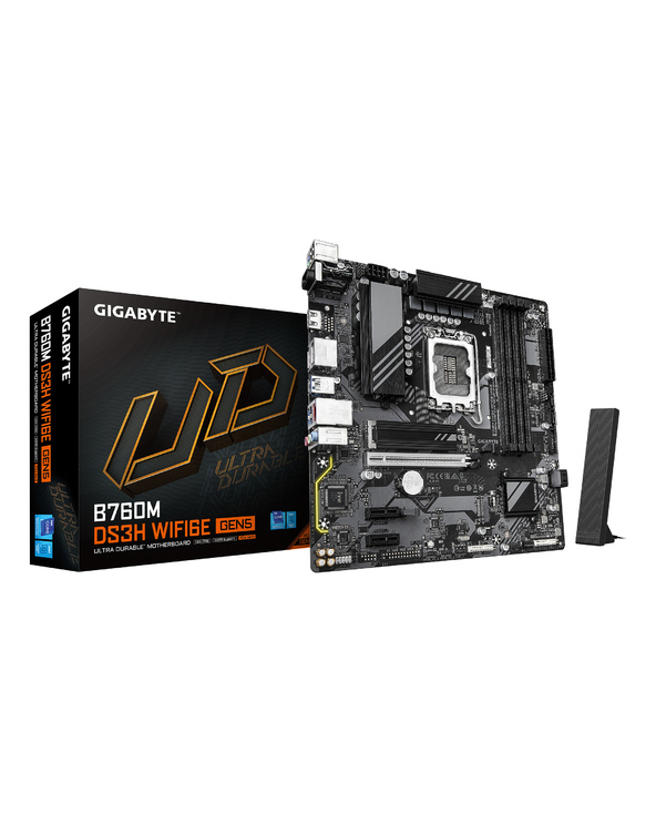 Gigabyte B760M DS3H WIFI6E GEN5 Micro-ATX  - Carte mère Gigabyte - 0