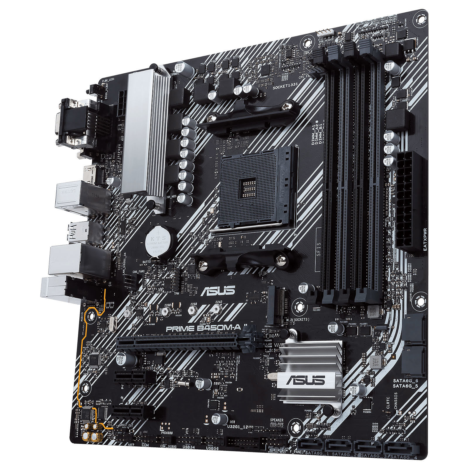 Asus PRIME B450M-A II Micro-ATX  - Carte mère Asus - grosbill.com - 2