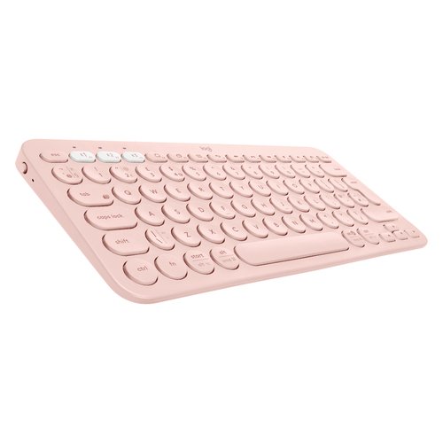 Clavier Sans fil LOGITECH K380 multi device BLUETOOTH Design Compact Rose
