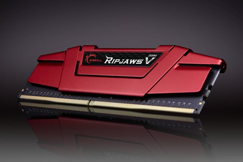 G.Skill RipJaws V, DDR4-2666, CL15 - 16 GB Dual-Kit, rot - Achat / Vente sur grosbill.com - 1