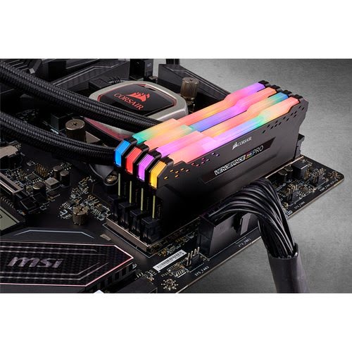 Corsair Vengeance RGB Pro schwarz, DDR4-3600, CL18 - 32 GB Quad-Kit - Achat / Vente sur grosbill.com - 3