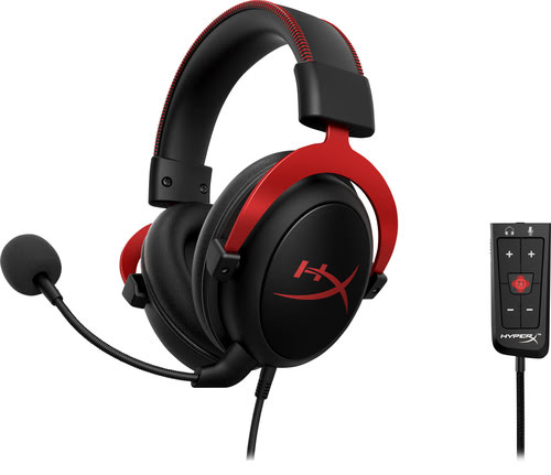 HyperX Cloud II Red Stereo Noir - Micro-casque - grosbill.com - 3