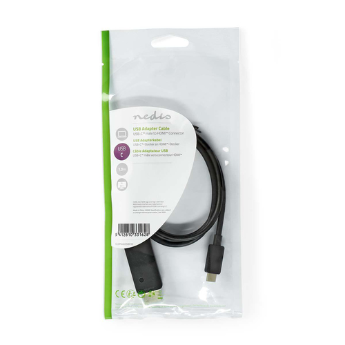 Câble USB-C 3.2 vers HDMI 2.0 mâle/mâle - 1m - 2