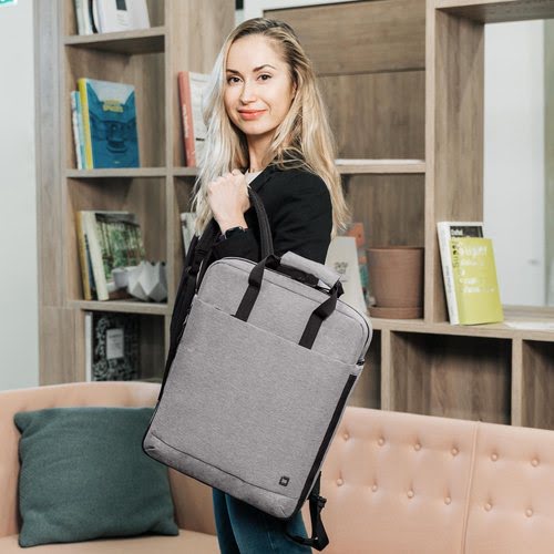 Eco Tote Bag MOTION 13 -15.6 Light Grey (D31879-RPET) - Achat / Vente sur grosbill.com - 4
