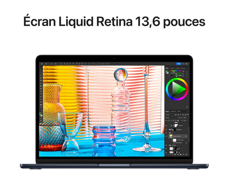 MacBook Air M2 13.6" 16Go/256Go - Minuit  - Achat / Vente sur grosbill.com - 4