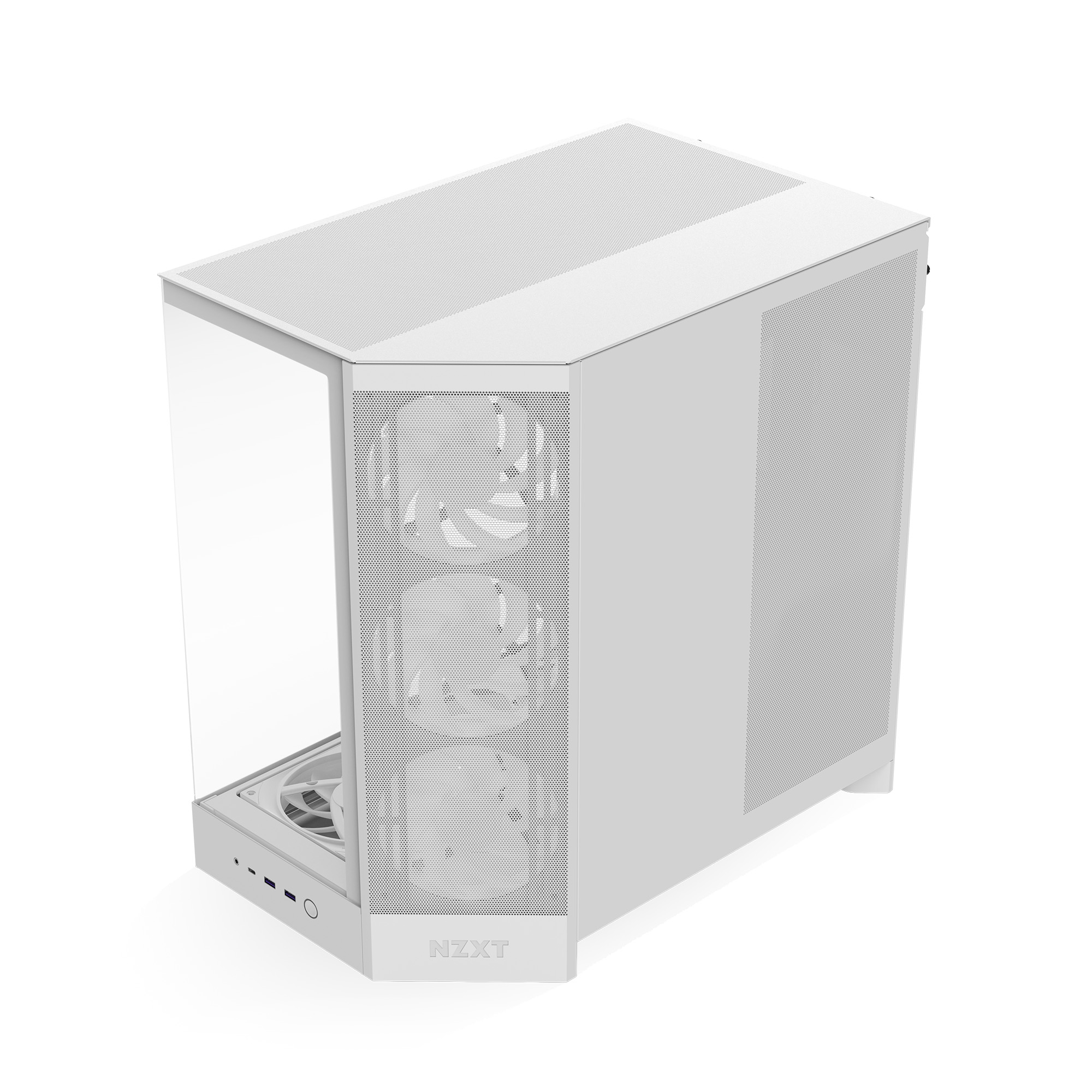 NZXT H9 Flow RGB+ Blanc Blanc - Boîtier PC NZXT - grosbill.com - 2