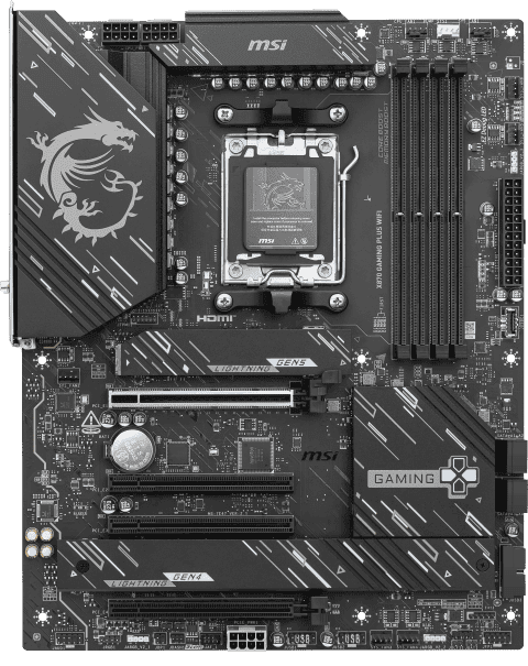 MSI X870 GAMING PLUS WIFI ATX  - Carte mère MSI - grosbill.com - 2