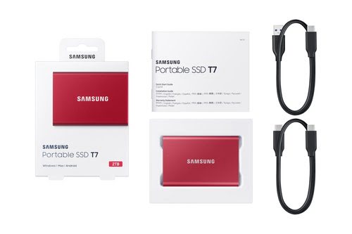 Samsung T7 2TB RED - Achat / Vente sur grosbill.com - 11