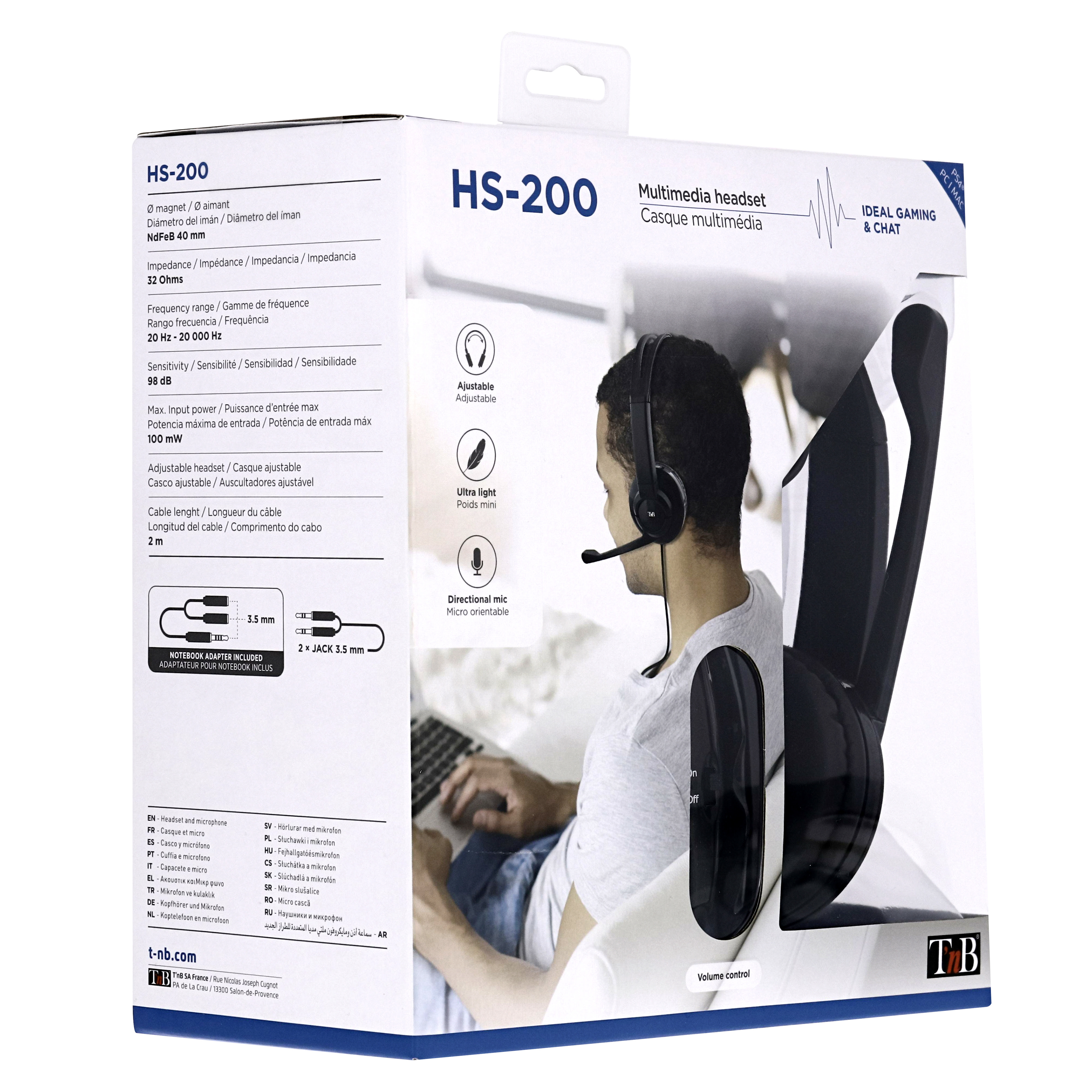 T'nB HS-200   - Micro-casque - grosbill.com - 1