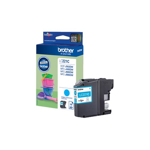Brother - Cyan - LC221C - Achat / Vente Consommable imprimante sur grosbill.com - 0