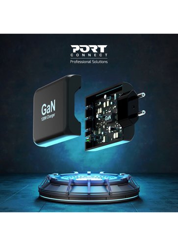 POWER SUPPLY 120 W - TYPE C GaN - EU - Port - 6