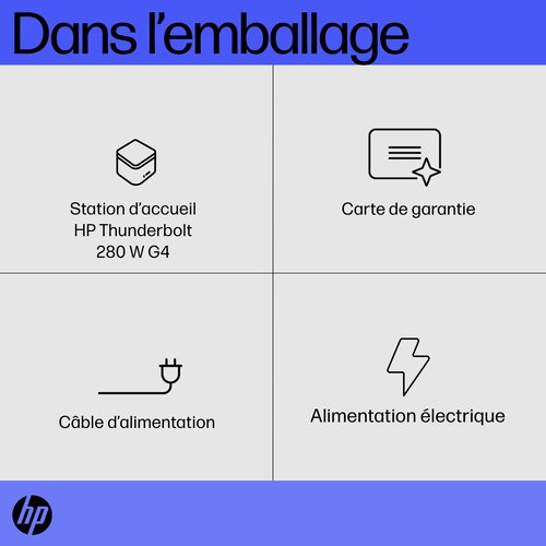 HP TB 280W G4 Dock wCombo Cable-EURO - Achat / Vente sur grosbill.com - 14