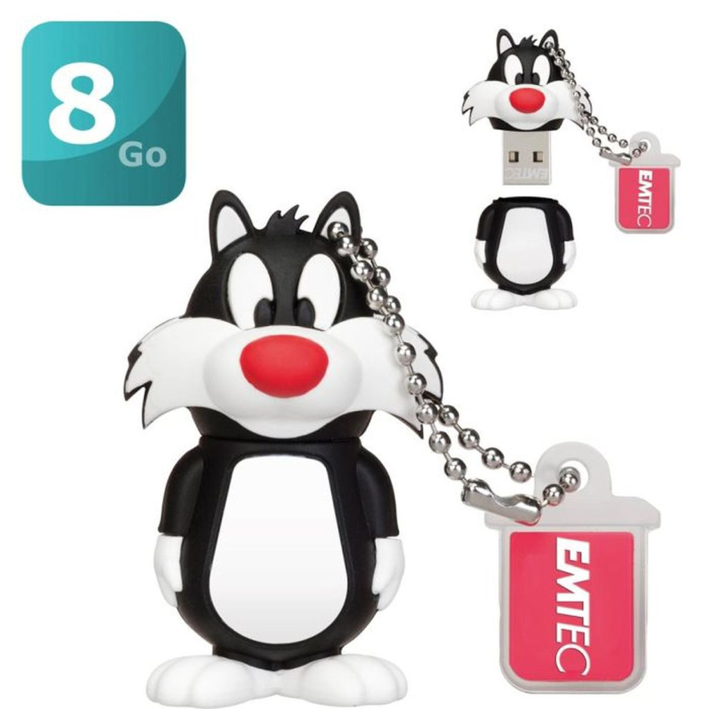 Emtec USB2.0 L101 8Gb "Sylvester" - Clé USB Emtec - grosbill.com - 1