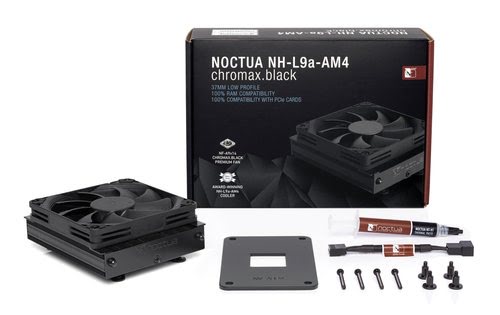 Noctua NH-L9a-AM4 chromax.black Low Profile CPU-KÃ¼hler - 92mm - Achat / Vente sur grosbill.com - 3