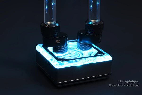 Alphacool Eiszapfen 8mm rotatable G1/4 to G1/4 - Chrome - Watercooling - 2