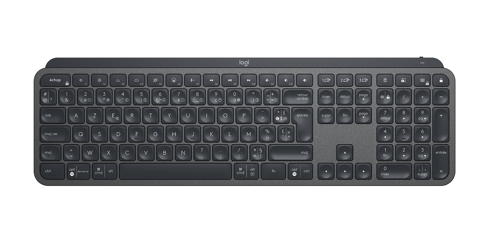 Logitech MX Keys Combo Graphite - Pack Clavier/Souris - 2