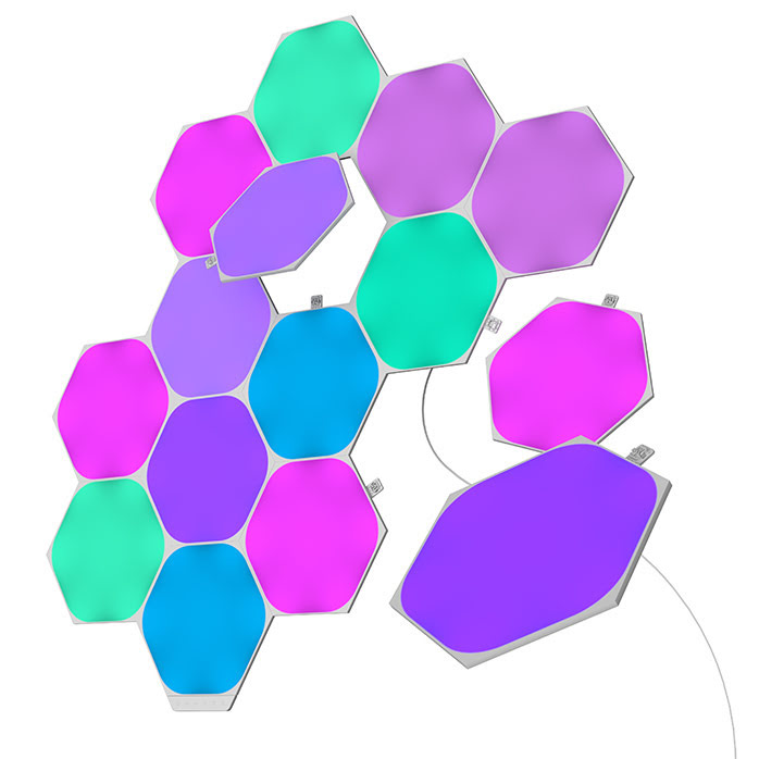 Nanoleaf Shapes Hexagons Starter Kit - 15 pièces  (NL42-6002HX-15PK) - Achat / Vente Objet connecté / Domotique sur grosbill.com - 0