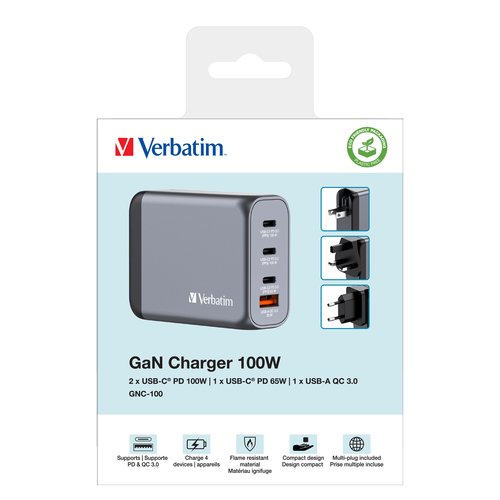 GNC-100 GaN Charger 4 Port 100W USB A/C - Achat / Vente sur grosbill.com - 6