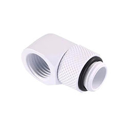CONSTRUCTEUR Fitting coudé rotatif 90° blanc - 14mm