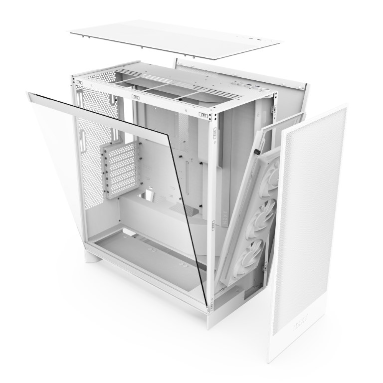 NZXT H7 Flow Blanc Blanc - Boîtier PC NZXT - grosbill.com - 1