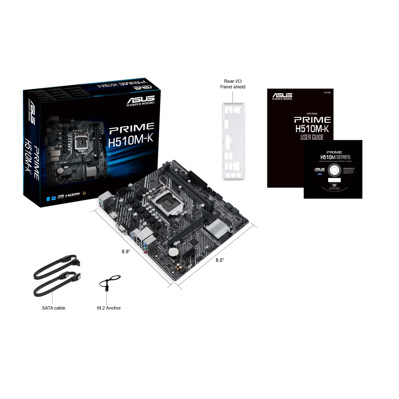 Asus PRIME H510M-K Micro-ATX  - Carte mère Asus - grosbill.com - 3